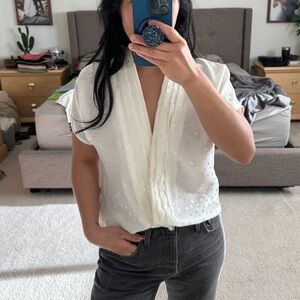 Vintage INNERVISIONS Shipnshore Pleated Blouse (small)